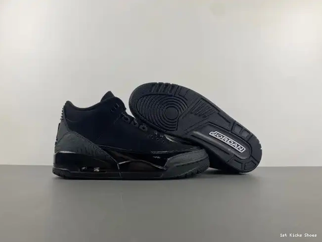 1st Kicks Shoes Air 3 Cat Black CT8532-001 Jordan 0514